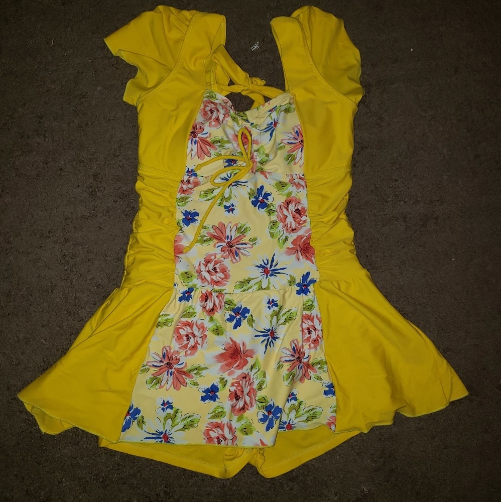 Yellow Plus size Bathing suit